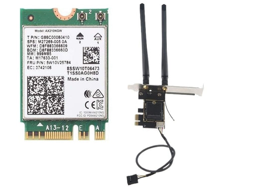 AX210 Desktop Wi-Fi Kit | 2.4 Gbps | Bluetooth 5.3 Support | PCIe x4 | 6E Tri Band 2.4/5/6 GHz No vPro AX210NGW